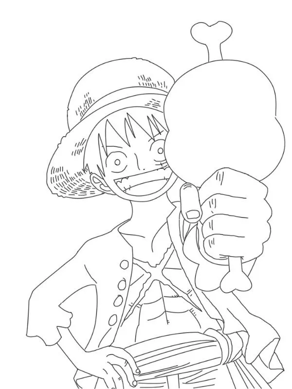 In ngay 111+ tranh tô màu Luffy Mũ Rơm cực ngầu cho bé trai