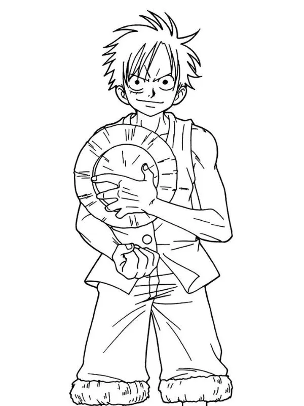 In ngay 111+ tranh tô màu Luffy Mũ Rơm cực ngầu cho bé trai