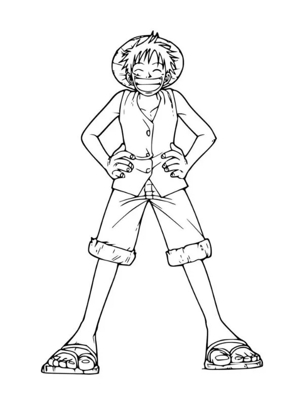 In ngay 111+ tranh tô màu Luffy Mũ Rơm cực ngầu cho bé trai