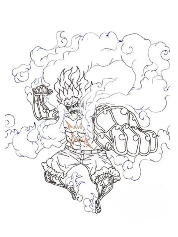 In ngay 111+ tranh tô màu Luffy Mũ Rơm cực ngầu cho bé trai