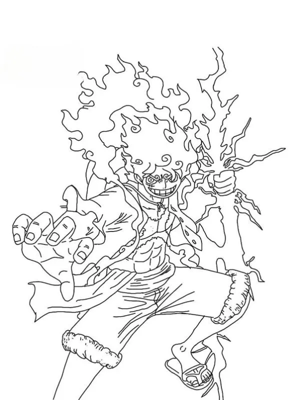 In ngay 111+ tranh tô màu Luffy Mũ Rơm cực ngầu cho bé trai