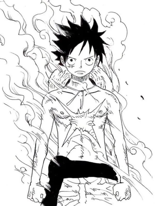 In ngay 111+ tranh tô màu Luffy Mũ Rơm cực ngầu cho bé trai