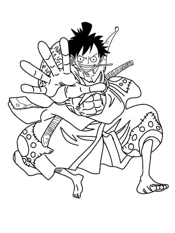 In ngay 111+ tranh tô màu Luffy Mũ Rơm cực ngầu cho bé trai