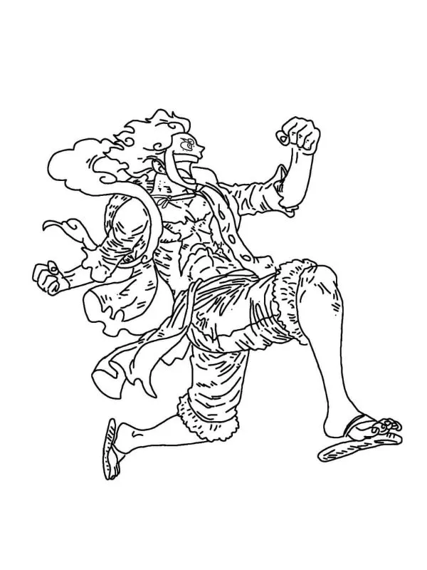 In ngay 111+ tranh tô màu Luffy Mũ Rơm cực ngầu cho bé trai