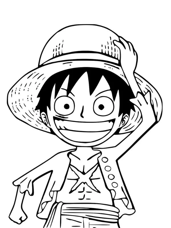 In ngay 111+ tranh tô màu Luffy Mũ Rơm cực ngầu cho bé trai