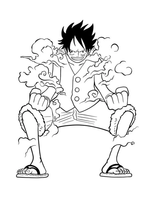 In ngay 111+ tranh tô màu Luffy Mũ Rơm cực ngầu cho bé trai